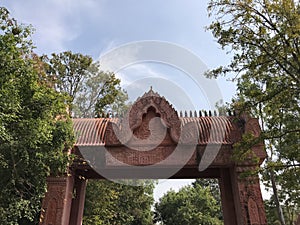 Khmer gate at Phanom Sawai Forest Park