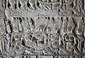 Khmer stone carving photo