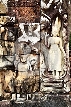 Khmer stone carving