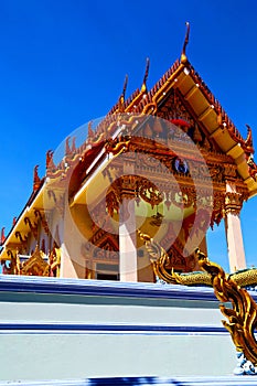 Kho samui bangkok in thailand dragon buddha gold temple