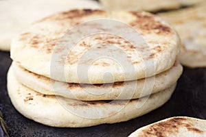 Khobz, fresh moroccan bread, Essouira