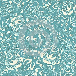 Khohloma style floral pattern.