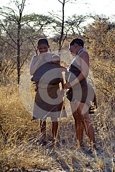 Khoisan women and baby