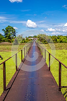 Khok Kanon & x28;or Kanoon& x29; Iron Bridge, Phang Nga Province, Thailand