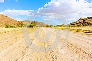 Khomas Highland landscape in Namibia