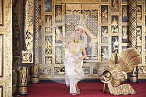 Khon performance at Suphan Matcha in the Ramayana literature photo
