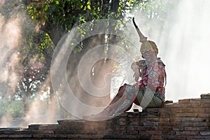 Khon Thai traditional dance performance