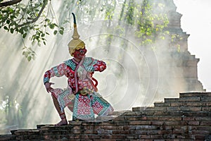 Khon Thai traditional dance performance