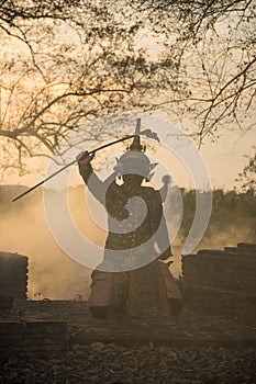 Khon Thai traditional dance performance