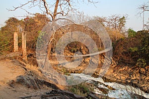 khone pa soy falls - khone island - laos