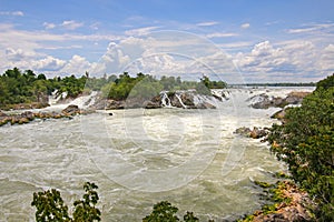 Khone Pha Pheng waterfall in Champasak, Laos