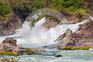 Khone Phapheng waterfall in Laos