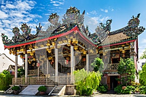 Khoo Kongsi clanhouse, a Hokkien clan temple in the UNESCO World Heritage site part of Georgetown in Penang, Malaysia photo