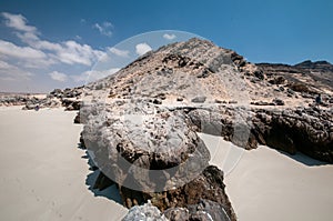 Khor Al Jazir mountain beach, Oman