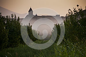 The Khor Virap monastery in the morning