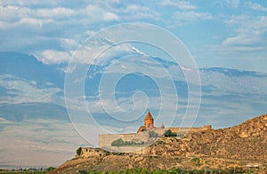 Khor Virap Monastery and the slopes of Ararat