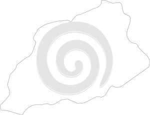 Khost Afghanistan outline map