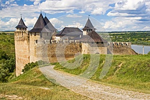 Khotyn castle, 13-17 century, Ukraine photo