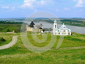 Khotyn Fortress and church of Alexander Nevsky photo