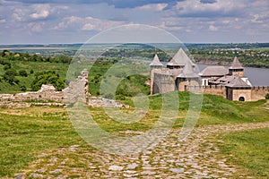 Khotyn Fortress medieval fortification complex in Ukraine