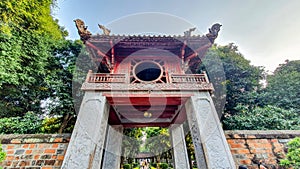The Khue Van Cac (Pavilion Of Constellation Of Literature) In Temple Of Literature In Ha Noi, Vietnam.