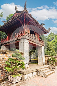 Khue Van Cac pavilion in Temper of Literature Van Mieu in Hanoi, Vietnam