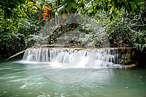 Khuean Srinagarindra National Park, Huay Mae Khamin Waterfalls, in Kanchanaburi, Thailand