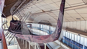 The Khufu ship is an intact full-size vessel from Ancient Egypt