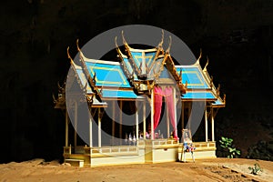 Khuha Kharuehat Pavilion, Phraya Nakhon Cave, Khao Sam Roi Yot National Park, Thailand photo