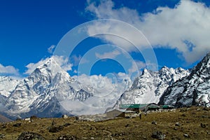 Khumbu glacier Everest base camp, EBC Nepal