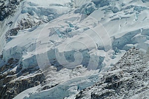 Khumbu glacier Everest base camp, EBC Nepal