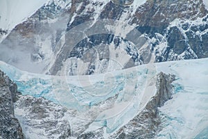 Khumbu glacier Everest base camp, EBC Nepal