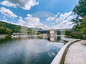 Khun Dan Prakarn Chon Dam in Saraburi, Thailand