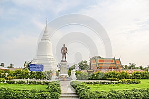 Khun Khang Lhek Monument at Wat Wang Temple, Phatthalung, Thailand