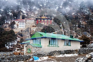 Khunde Monastery in Khunde Village, Solukhumbu, Everest Region in Nepal photo