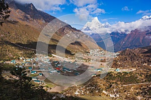 Khunde Village. Nepal, Sagarmatha National Park photo