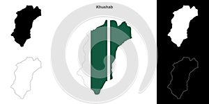 Khushab outline map
