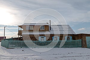Khuzhir village near Lake Baikal, Russia Mar 2018