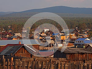 Khuzir village at sunset