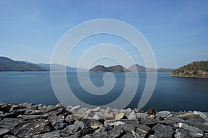 Khwae Yai river and hills