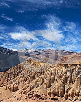 Khyunglun caves in the Garuda Valley, Tibet