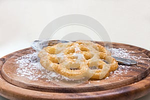 Kia- shebakia Moroccan cookies flower-shaped photo