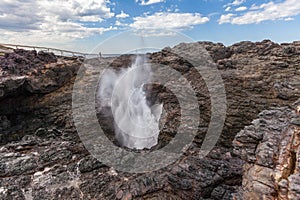 Kiama Blowhole in action, Australia