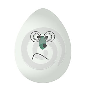 Easter egg emoji emocion vector