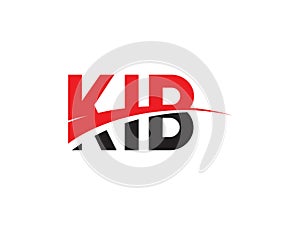 KIB Letter Initial Logo Design Vector Illustration