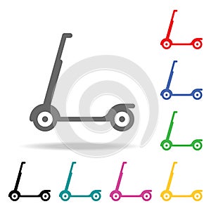 Kick scooter. Element of sport multi colored icon for mobile concept and web apps. Icon for website design and development, app de