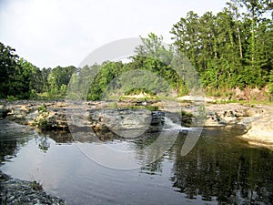 Kickapoo Creek Rock Falls Low Flow