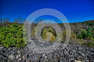 Kickapoo Valley Reserve rock pile for dam project