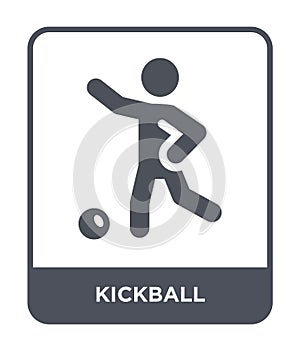 kickball icon in trendy design style. kickball icon isolated on white background. kickball vector icon simple and modern flat photo
