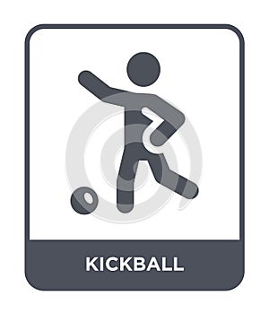 kickball icon in trendy design style. kickball icon isolated on white background. kickball vector icon simple and modern flat